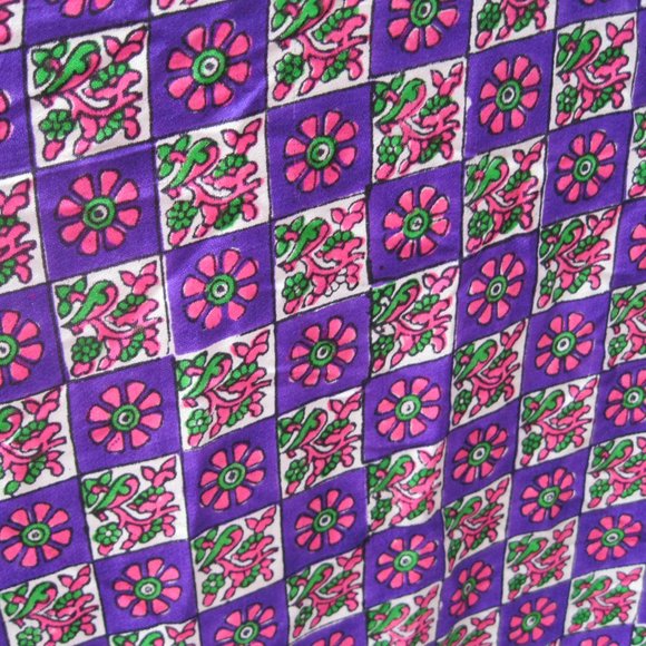 vintage pure silk sari. - Picture 3 of 3